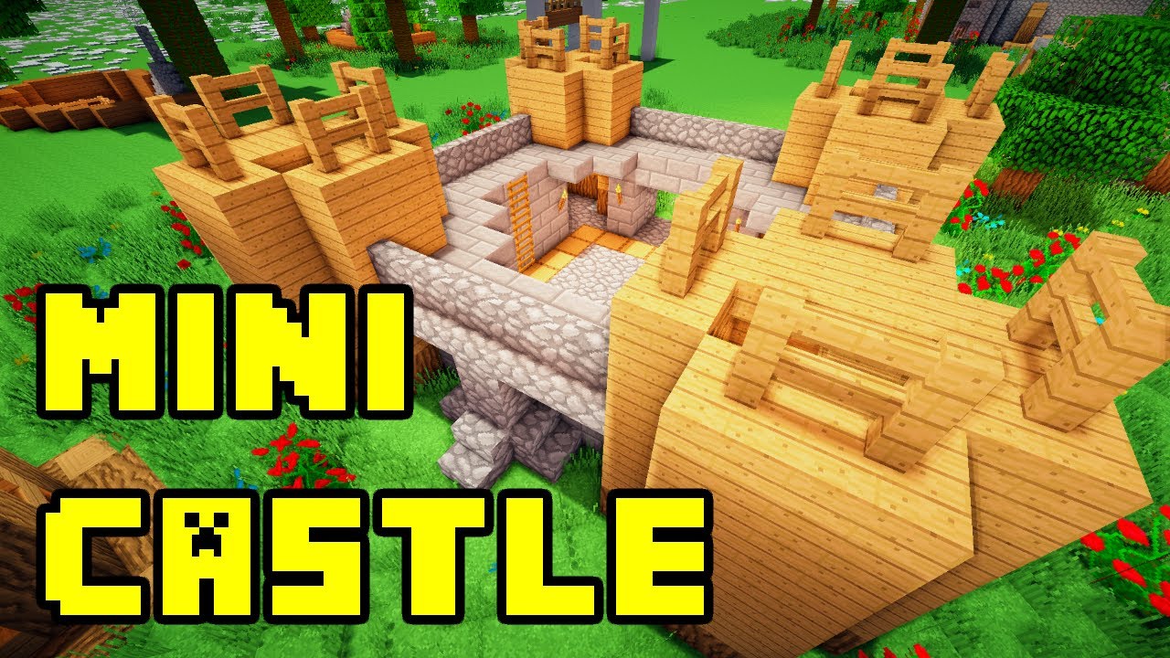 Minecraft: Mini/Small/Simple Castle Build Tutorial Ideas 