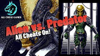 Aliens vs. Predator (snes) | All cheats |