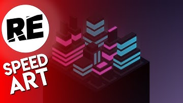 How To Create Isometric Futuristic City | Gravit illustration