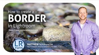 How to add a border in Lightroom