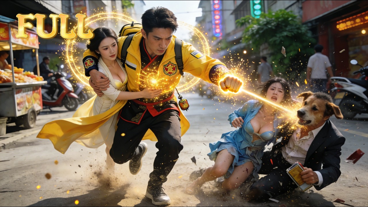 The deliveryman is revealed as a young marshal. With his honey beside him, his ex and the city kneel