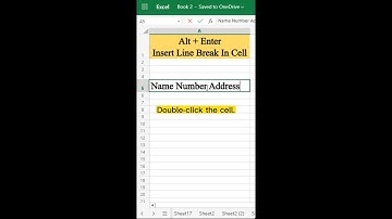 Excel Shortcut: Alt + Enter for Line Break | Excel Tips and Tricks #shorts