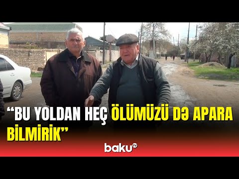 Yağış yağanda dizəcən palçığa batırıq | Ağstafada 55 ildir asfalt üzü görməyən yol