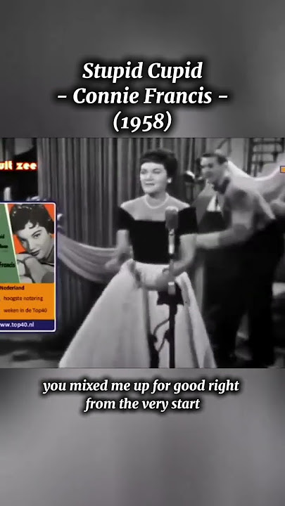 Stupid Cupid | Connie Francis (1958) #60hits #oldest #stupidcupid #conniefrancis #shorts