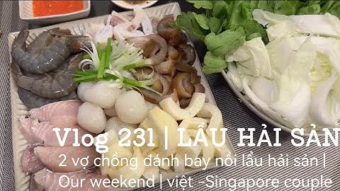 Vlog 231 | Lẩu Hải sản | hai đứa đánh bay nồi lẩu hải sản | việt -Singapore couple
