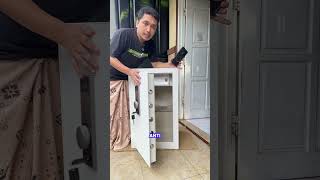 Locksworth Brankas Besi Digital / Fingerprint Digital Safebox / Alarm Safebox 48x42x80
