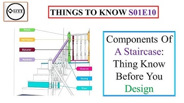 Components Of A Staircase: Thing Know Before You Design |LCET| #lceted #civilengineering