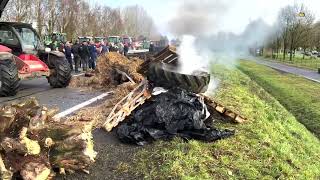 Guégon-Josselin. Les agriculteurs en colère bloquent la RN24