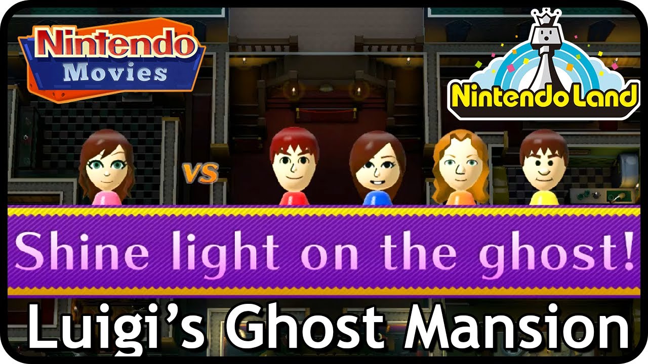 Nintendo Land - Luigi's Ghost Mansion Compilation (5 Players, Maurits, Rik, Myrte, Danique, Thessy)