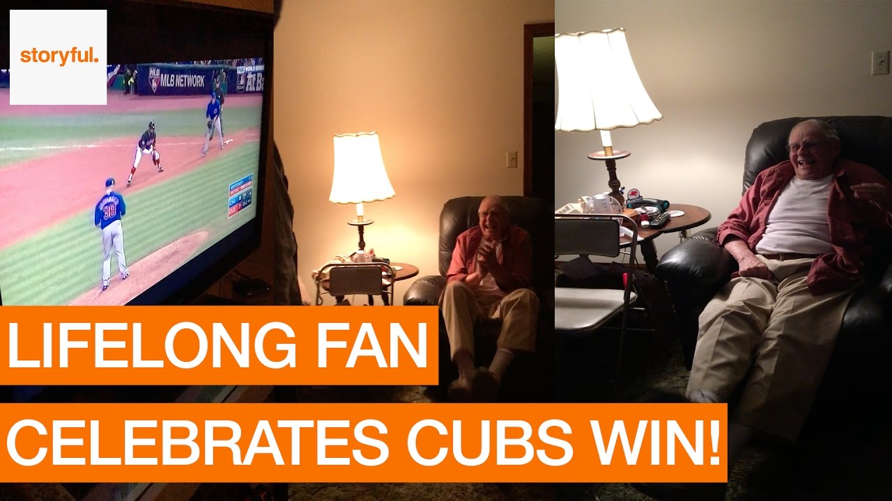 Lifelong Chicago Cubs Fan Celebrates Big Victory (Storyful, Feel Good