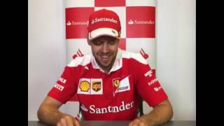 Vettel answering questions from fans - Belgian GP 2016