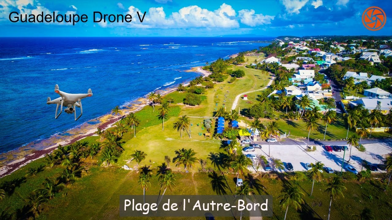 HD Drone Footage  Plage de lAutre Bord Guadeloupe 