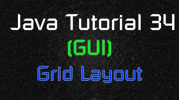Java Tutorial 34 (GUI) - GridLayout()