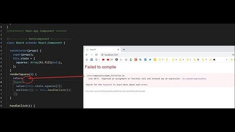 👍Failed to compile Expected assignment function call instead saw expression no-unused-expressions