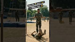 👮Indian army 🫡 ka high jump training 🚨 wala video 👿 #militarypowe #army 🚧