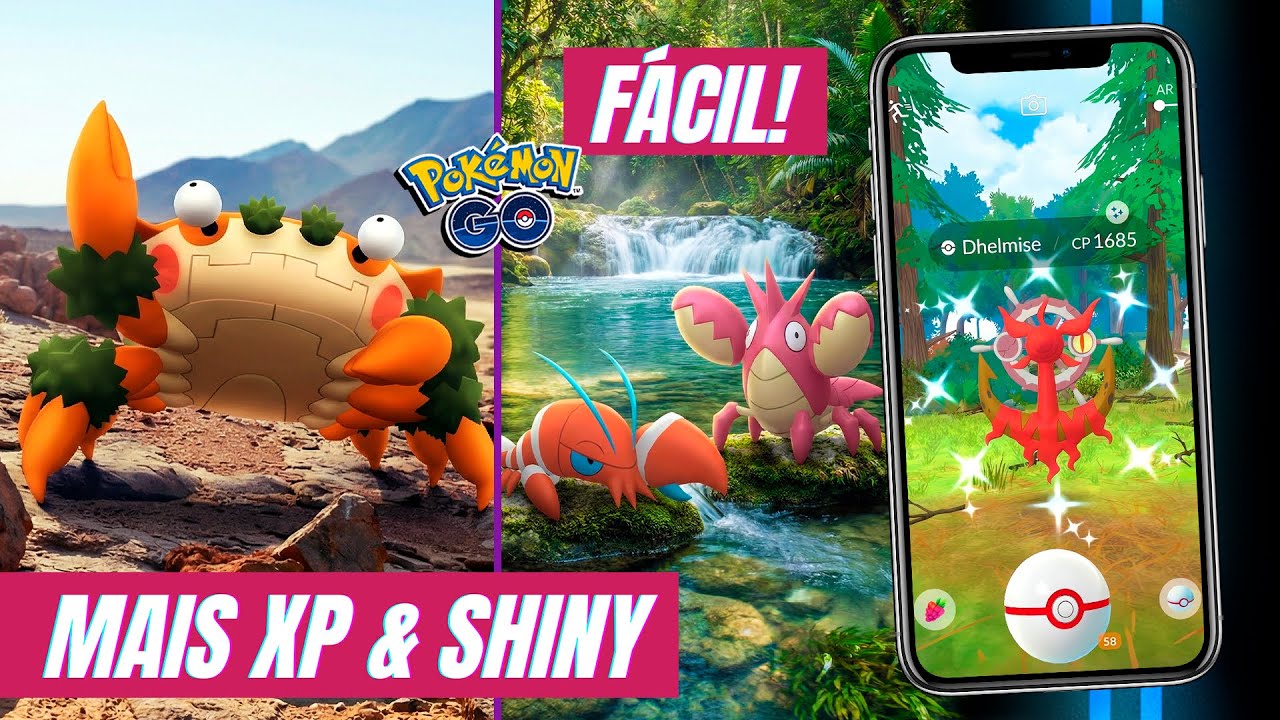 NOVO SHINY do Dhelmise! Klawf chega no Pokémon GO, vale a pena?