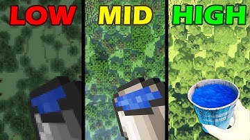 water bucket MLG in different quality be like