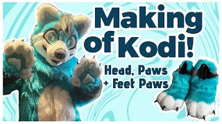 Making of Kodi the Red Panda! (Head, Paws, Feet paws)