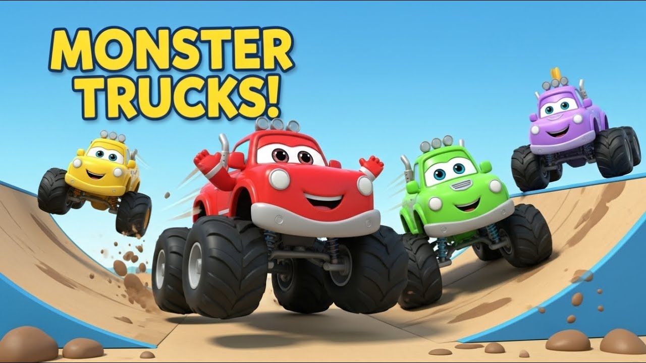 Monster Truck Song 🚛 LIVE | 24/7 Kids Learning Vehicles Music