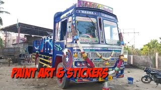 Masha Roadlines Paintart Work Oil Paint Truck Art Lorry Art Dissign Radium Sticker