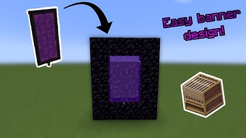 How to make a Nether Portal Banner in Minecraft