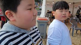 부산  어린이ㆍ대방어 맨손 잡기  성공