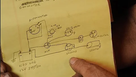 Delco 3 Wire Alternator Conversion Sketchup for Ford Tractor