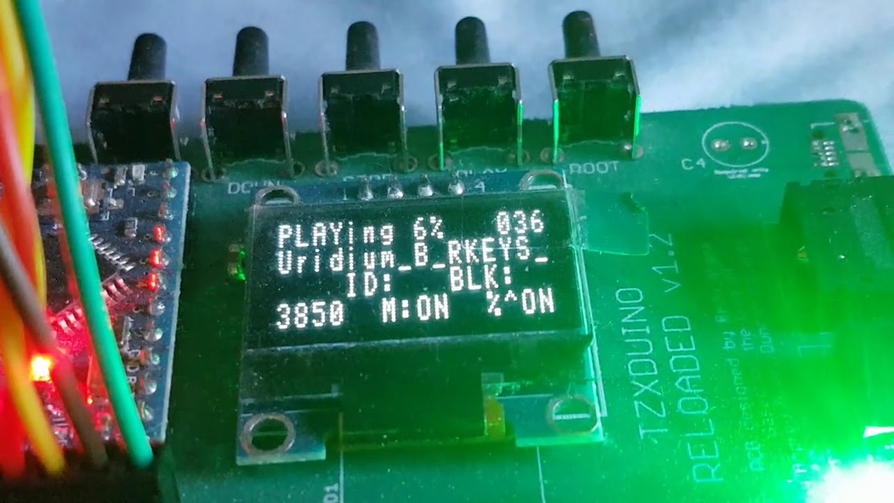 BBC micro loading Uridium with maxduino