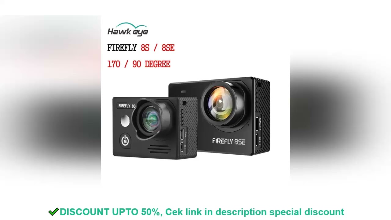 Hawkeye Firefly 8se / 8s 4k 90 Degree / 170 Screen Wifi Fpv Action Camera Sports Cam Recording For S