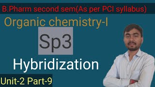 Sp3 - Hybridization || Methane example || Organic chemistry || BPharm