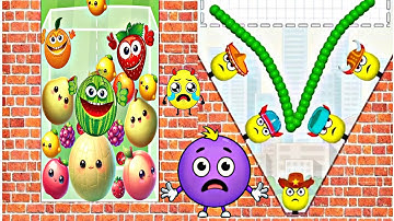 DRAW TO SMASH: WATERMELON GAME:  (ASMR Gameplay Infinity, Draw 2 Save)