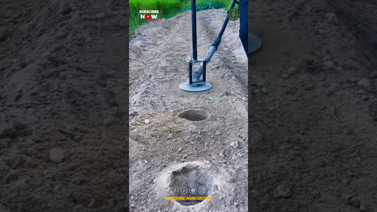 Vegetable planting Hole Drilling Machine