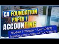 CA Foundation Paper 1 Accounting Module 1 Chapter 1 Unit 1(Half) - Meaning and scope of Accounting