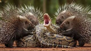 Celebrity Predator Meets a Wall of Thorns: A Tense Battle Between Python and Hedgehog! Wealth