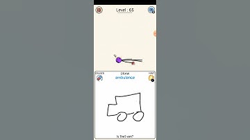 Draw Puzzle: Sketch It || Level 65 Draw Ambulance Completed Gameplay Shorts #Shorts