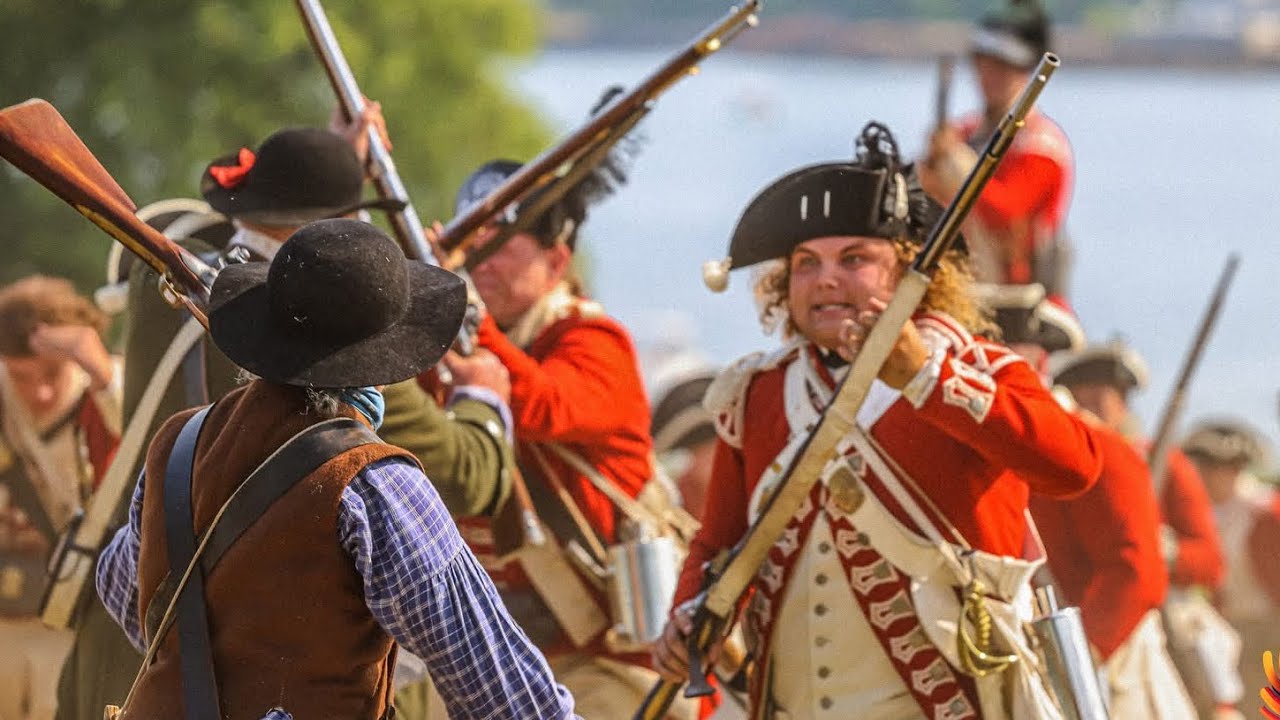 Реконструкция битвы при Банкер-Хилл от первого лица | 250-я годовщина @insta360 #insta360povchall...