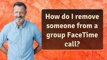 How do I remove someone from a group FaceTime call?