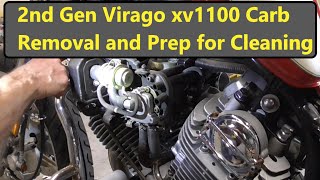 Yamaha Virago xv1100 Carb Removal when they are being difficult