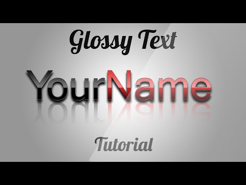 Glossy Text Effect Photoshop CS Tutorial 