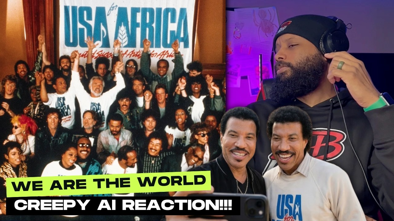 We Are the World (1985) Then vs Now Creepy AI Reaction!