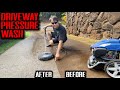 50 yr. OLD DRIVEWAY PRESSURE WASHER