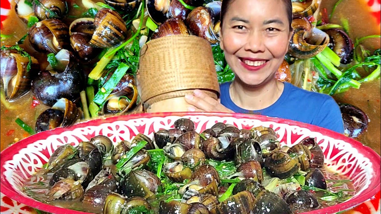 อ่อมหอยนาใส่ข้าวเบียเหนียวตุ้ยๆ ข้าวเหนียวคุ้ยแซบคักเด้อ 30-01-69