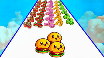 FOOD RUN - Level Up Satisfying Asmr Fruits Gameplay 2 | ( Fishing Food )