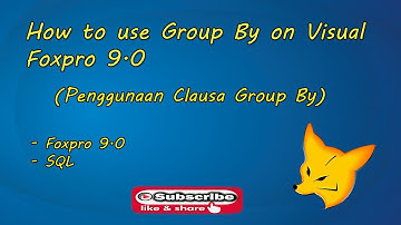 How to use Group By on Visual Foxpro 9.0.