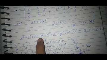 The number of all 3 * 3 matrices A, with entries from theset {-1, 0, 1} such that the sum of the