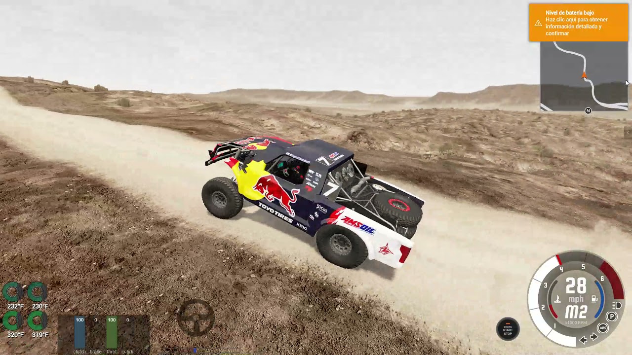 BeamNG Drive Trophy Truck Rd Bull 7 Las colinas Map YouTube