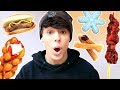 i tried every FOOD on a CHRISTMAS MARKET *mukbang*