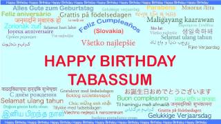 Tabassum   Languages Idiomas - Happy Birthday