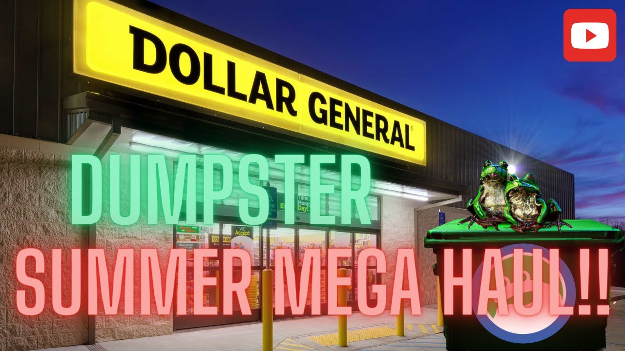 Dumpster Diving at Dollar General our Biggest DG Haul EVER!