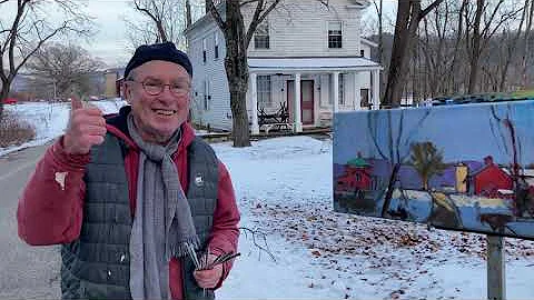 WInter Solstice Plein AIr  French Azilum, PA- Bria...